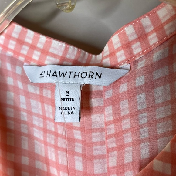 41 Hawthorn Gingham Flowing Tank Top Sz MP - Picture 3 of 4